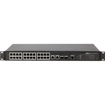Dahua DH-PFS4226-24ET-240 24 port 10/100/1000 PoE switch + 2 port SFP Layer 2 network management PoE switch