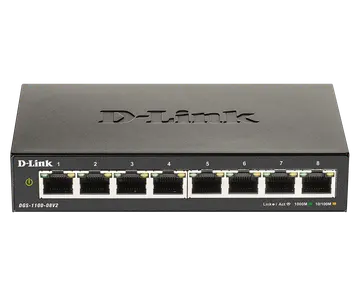 D-link DGS-1100-08V2(D-Link DGS-08V2/A1A) 10/100/1000 8 port L2 Managed Switch