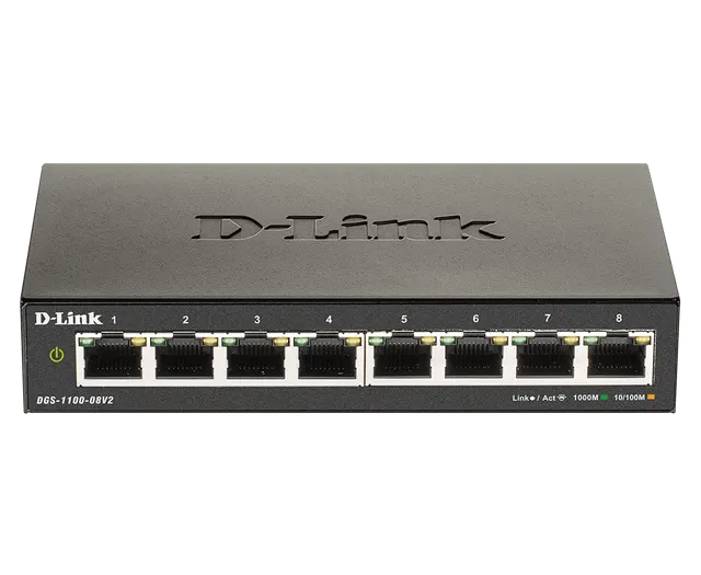 D-link DGS-1100-08V2(D-Link DGS-08V2/A1A) 10/100/1000 8 port L2 Managed Switch