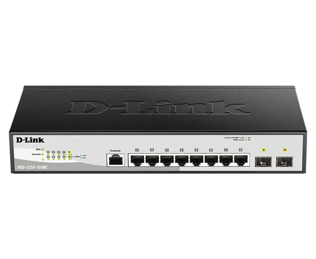 D-link DGS-1210-10/ME/A1A 10/100/1000 8 port, Combo SFP 2port L2+