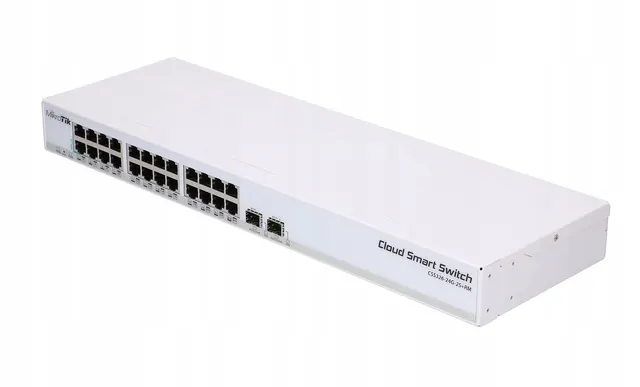 MikroTik CSS326-24G-2S-RM 10/100/1000 24 port, Combo SFP 2port 1port passive PoE input