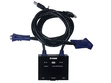 D-link KVM-221 KVM 2port USB with audio