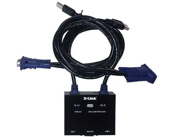 D-link KVM-221 KVM 2port USB with audio