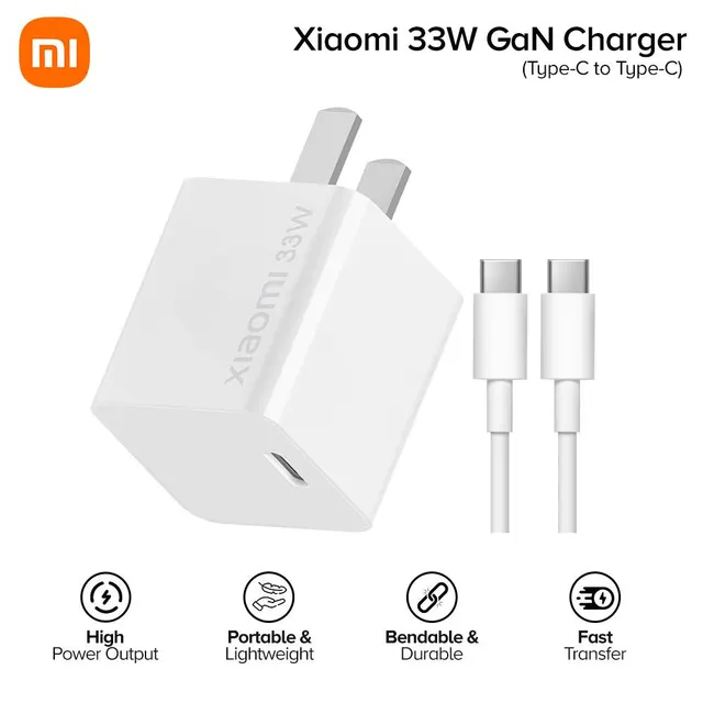 XiaoMi Gan Charger Type-C 33Wt (AD652GEU, BHR49996GL) 220V to USB-C 5V 33Wt Charger
