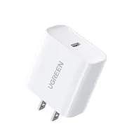 UGREEN Fast Charging Power Adapter with PD 20W EU (White) (60450) 220V to USB-C 5V 20Wt Charger