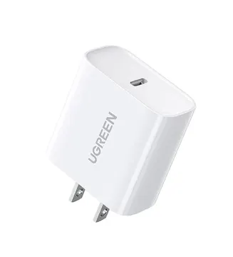 UGREEN Fast Charging Power Adapter with PD 20W EU (White) (60450) 220V to USB-C 5V 20Wt Charger