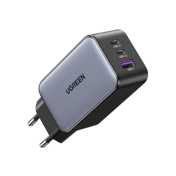 UGREEN Nexode C 65W Charger EU (35042) 220V to two USB-C and one USB-A 5V 65Wt Charger