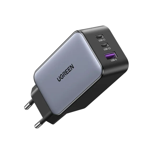 UGREEN Nexode C 65W Charger EU (35042) 220V to two USB-C and one USB-A 5V 65Wt Charger