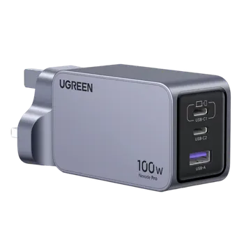 UGREEN Nexode Pro 100W Charger EU (90575) 220V to 3 USB-C and one USB-A 5V 100Wt Charger