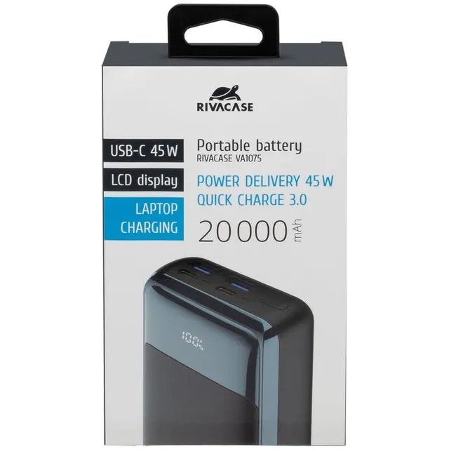 RIVACASE VA1075 Power bank 20000mAh 45Whfor Notebooks and more