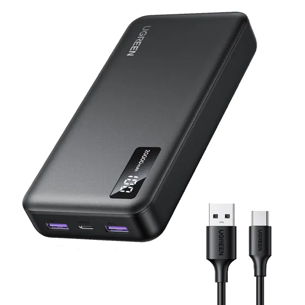 UGREEN 10000mAh Two-way Fast Charging Power Bank Black (25742) Power bank 10000mAh 20Wh