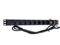 Gembird EG-PDU-014-C14 rack mount PDU 8 sockets 1U