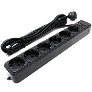 Gembird SPG6B-6PPB network filter 6 sockets 1.8m (վարդակ)