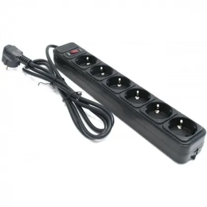 Gembird SPG6B-10PPB network filter 6 sockets 3m (վարդակ)