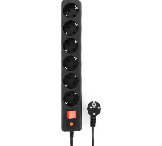 Gembird SPG6B-10PPB Garnizon EHB-15 network filter 6 sockets (վարդակ)