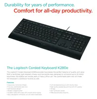 Logitech K280e USB Cord