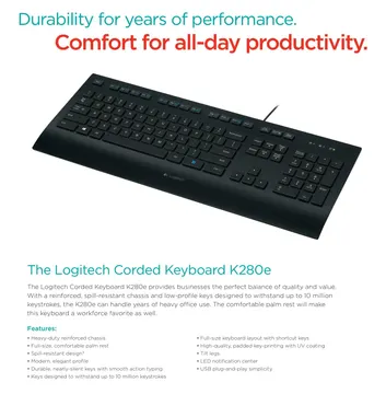 Logitech K280e USB Cord