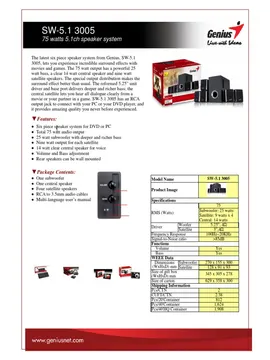 Genius SW-5.1 3005