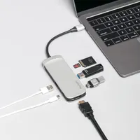 Kingston Nucleum (C-HUBC1-SR-EN) USB 3.0 Type-C 7 in one Multiport HUB