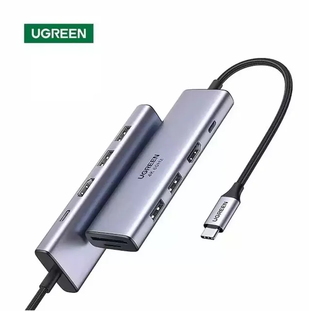 UGREEN 15495 USB 3.0 Type-C t HDMI Adapter and Multiport USB HUB with PD