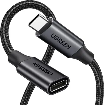 UGreen USB-C Extension Cable 10Gbps Type C Male to Female Extender Cord 100W Fast Charge 4K60Hz Video Display 1m (45191)