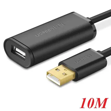UGREEN USB 2.0 Active Extension Cable with Chipset 10m (Black) (10321)