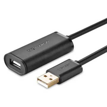 UGREEN USB 2.0 Active Extension Cable with Chipset 15m (Black) US121 (10323)