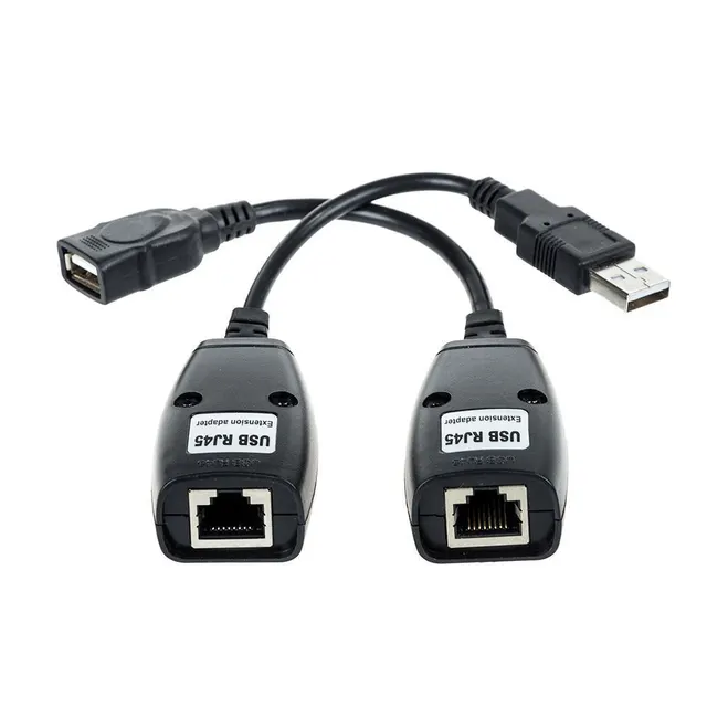 USB by RJ45 Extension Adapter up to 50m.