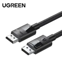 UGREEN DP 1.4 Plastic Case Braided Cable 1080P@240Hz/2K@165Hz/4K@144Hz/8K@60Hz 1m (Black) (80390)