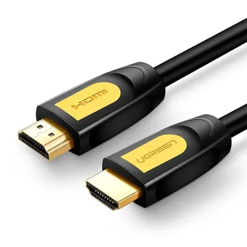 UGreen HDMI 2.0 Round Cable 4K60Hz 2m (Yellow/Black) Box (10129)