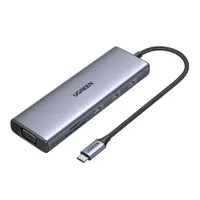 UGreen USB-C Multiport HUB with LAN(15601) USB 3.0 Type-C to HDMI & VGA Adapter and Multiport HUB with PD + LAN