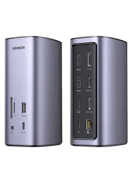 UGREEN Revodok Pro 312 (90325) 12 in one Universal Docking Station USB Type-C Adapter and Multiport HUB with PD + LAN + Card reader + Audio out