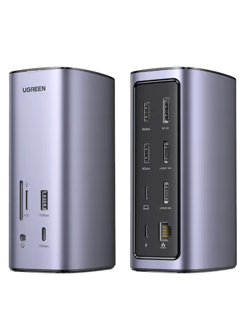 UGREEN Revodok Pro 312 (90325) 12 in one Universal Docking Station USB Type-C Adapter and Multiport HUB with PD + LAN + Card reader + Audio out