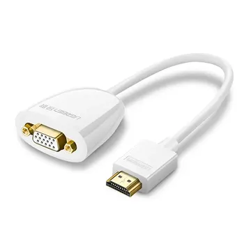 UGreen MM102 white HDMI to VGA Adapter with audio