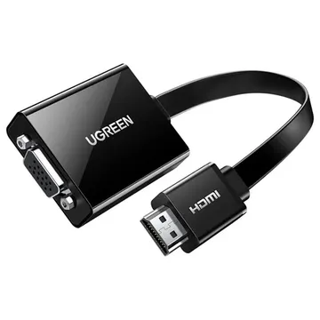 UGreen MM103 black HDMI to VGA Adapter with audio