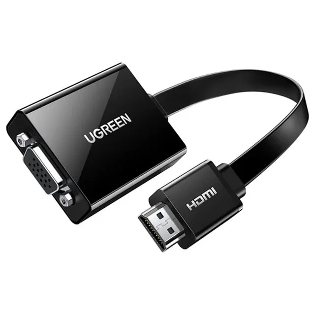 UGreen MM103 black HDMI to VGA Adapter with audio