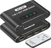 HDMI SwitcherHDMI Switcher 3 In 1 Out 4K 3840x2160 at 30Hz