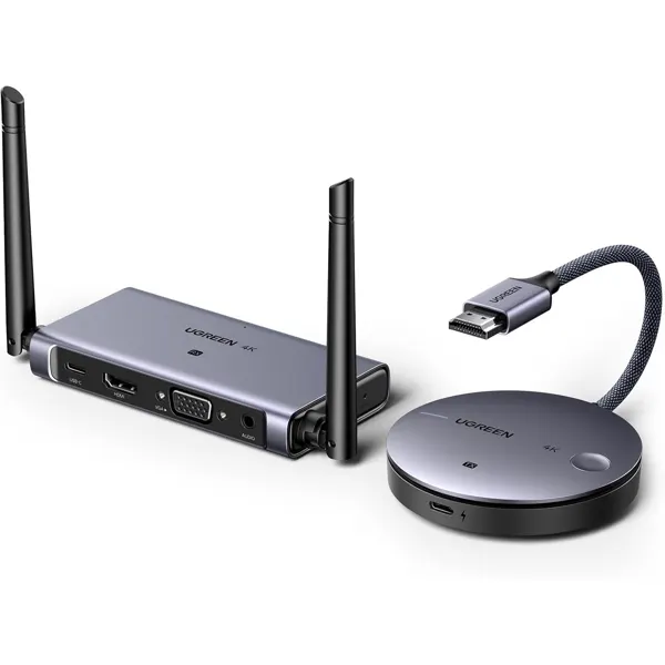 UGreen 90909A HDMI Wireless Transmiter and Receiver 4K at 30Hz, 4K 3840x2160 at 120Hz