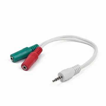 Gembird CCA-417W 3.5mm audio cable for connecting 4pin to 2x 3pin