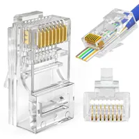 Connector RJ45 Gembird PLUG3UP6/100 (pack) 5e network connector