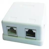 Gembird Wall outlet NCAC-HS-SMB2 Wall outlet 2port
