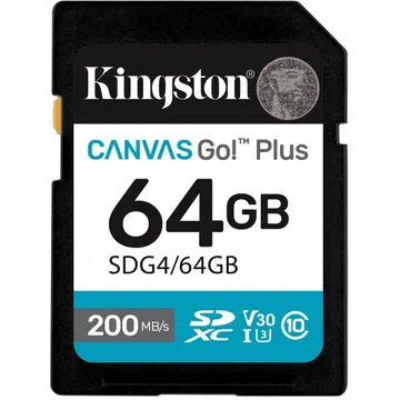 Kingston SDG4 64Gb (U3, UHS-I, V30, A2) SD/XC High Speed
