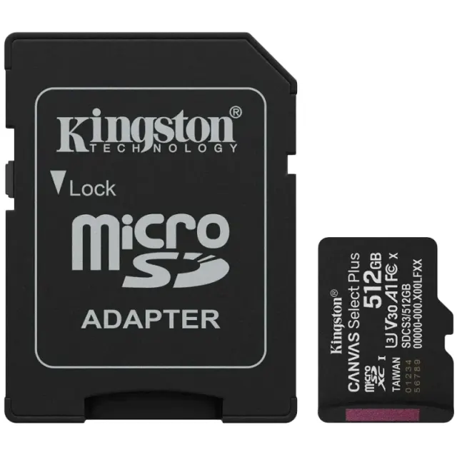 Kingston SDCS2 512Gb (U1 UHS-I V10) MicroSD/XC