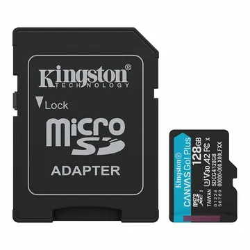 Kingston SDCG4 128GB (U3, UHS-I, V30, A2) MicroSD/XC High Speed