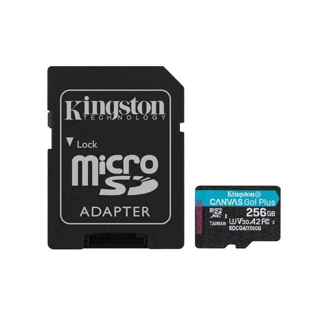Kingston SDCG4 256Gb (U3, UHS-I, V30, A2) MicroSD/XC High Speed