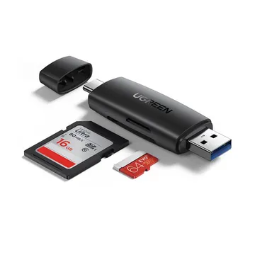 UGREEN CM304 Multifunction Card Reader (Black) (80191) USB-A + USB-C SD Stick Card reader