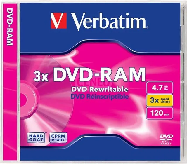 Blank DVD-RAM Verbatim 3pcs. pack 3x 3pcs. 4.7Gb