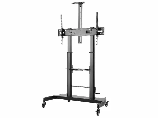 Gembird TVS-100T-02 Height adjustable TV floor stand with caster wheels