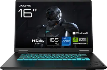 Gigabyte Gaming A16 Pro GA6DH (DYHG5KZCC4SD) 16" IPS WUXGA 2560x1600 165Hz, Intel Core 7 240H, 32Gb, 1Tb, RTX5080 16Gb, Black