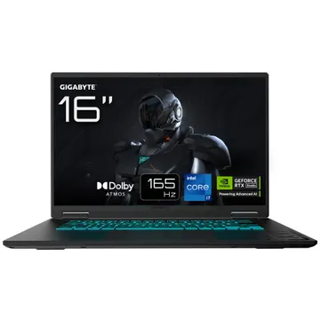 Gigabyte Gaming A16 GA6H (CWHI3KZ864SD) 16" IPS WUXGA 1920x1200 165Hz, Intel Core i7-13620H, 32Gb DDR5, 1Tb, RTX5070 8Gb, Black